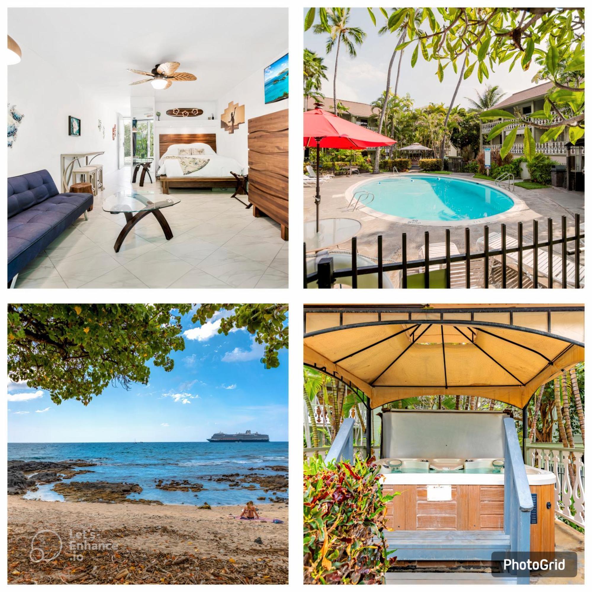 Downtown Hawaiian Theme Condo With Hot Tub, Pool & Beach - Kona Islander Inn Kailua-Kona Buitenkant foto